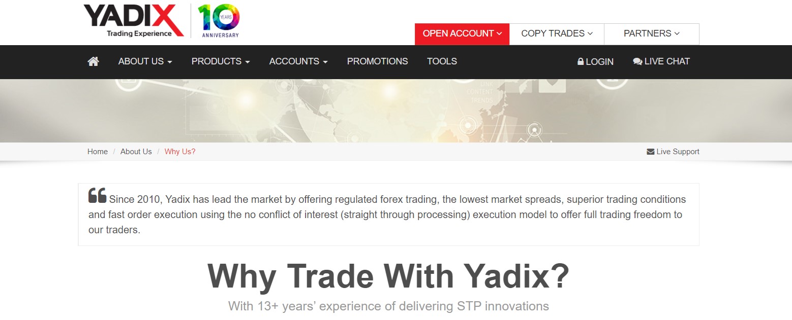 Yadix торговая платформа